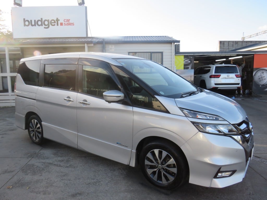 Nissan Serena hybrid 8 seater people mover for sale at Budget Car Sales